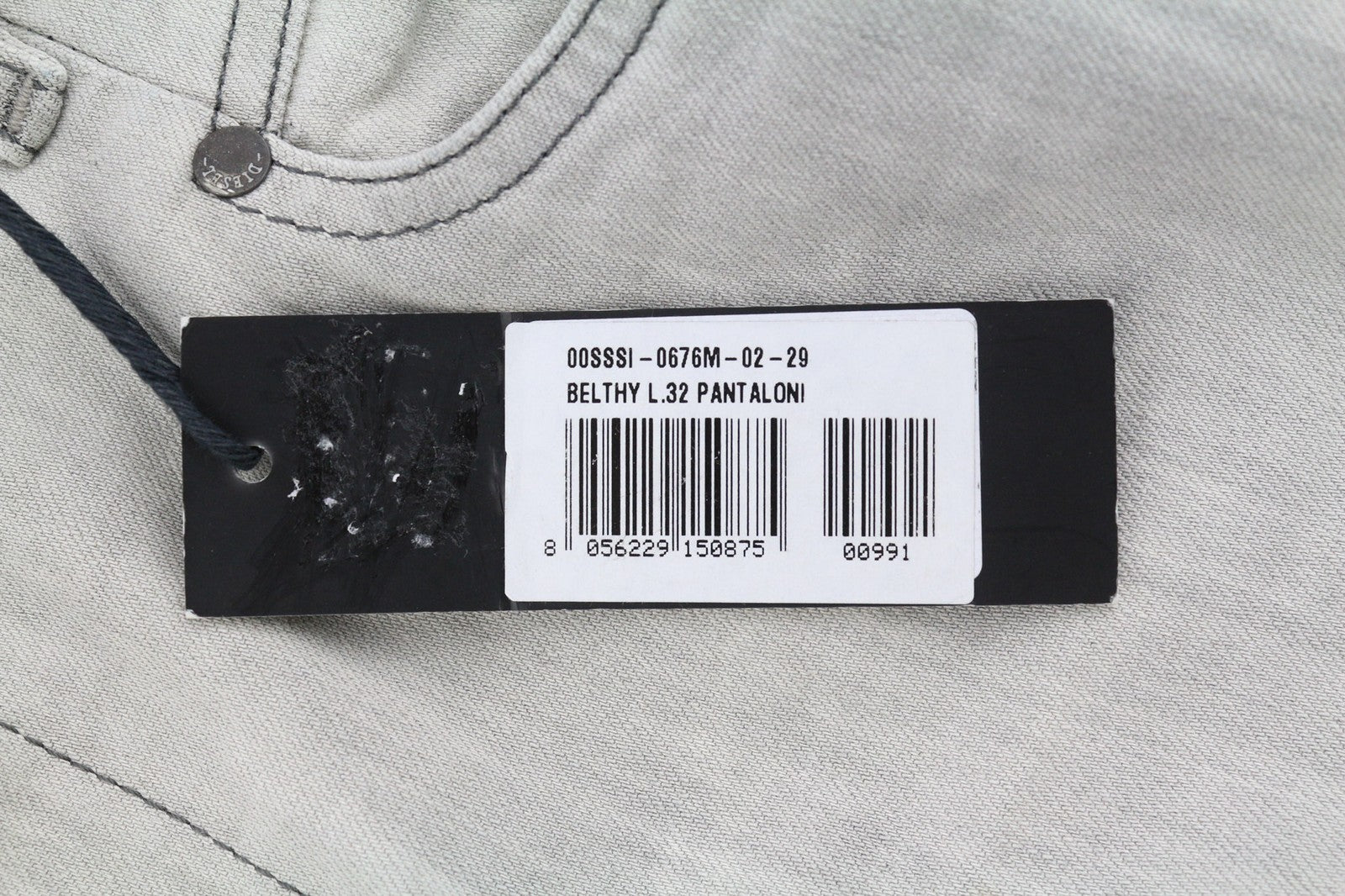 DIESEL D.N.A. Belthy 0676M Womens Jeans W29/L32 RRP€180 Slim Straight Low Waist