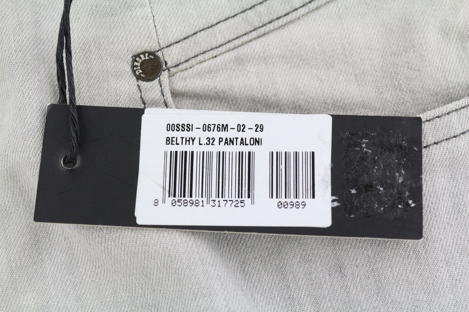 DIESEL D.N.A. Belthy 0676M Womens Jeans W29/L32 RRP€180 Slim Straight Low Waist