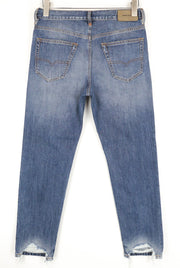 DIESEL Mharky-B 085AG Men's W28/L30 Skinny Fit Blue Washed Jeans