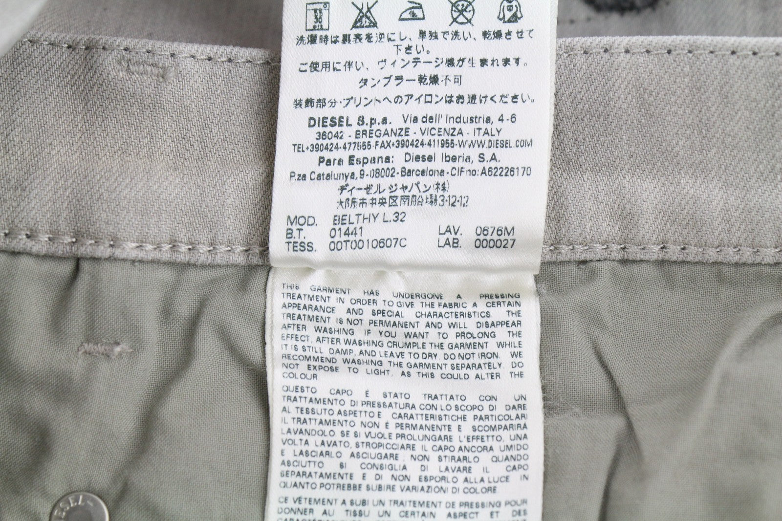 DIESEL D.N.A. Belthy 0676M Womens Jeans W30/L32 RRP€180 Slim Straight Low Waist