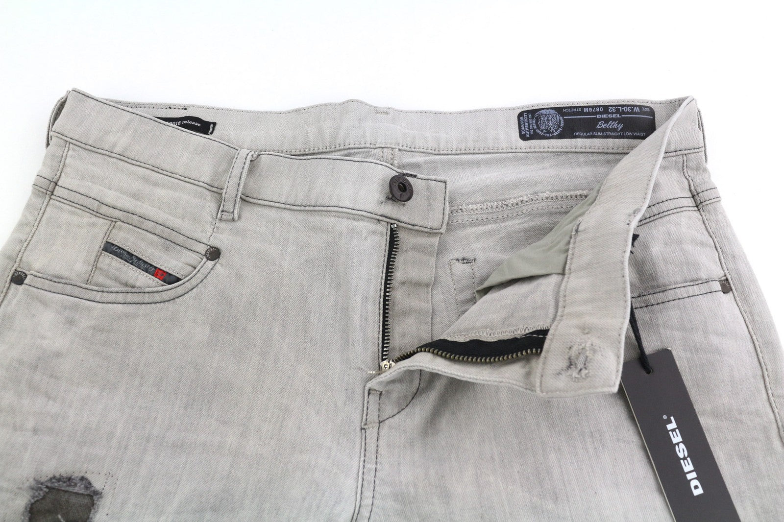 DIESEL D.N.A. Belthy 0676M Womens Jeans W30/L32 RRP€180 Slim Straight Low Waist