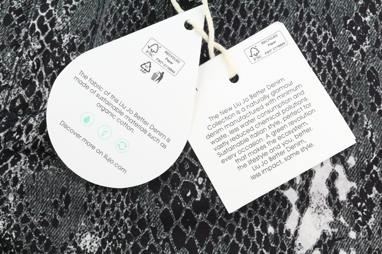 LIU JO Ideal Womens Trousers W28 Grey Ankle Length Animal Print Skinny  Zip