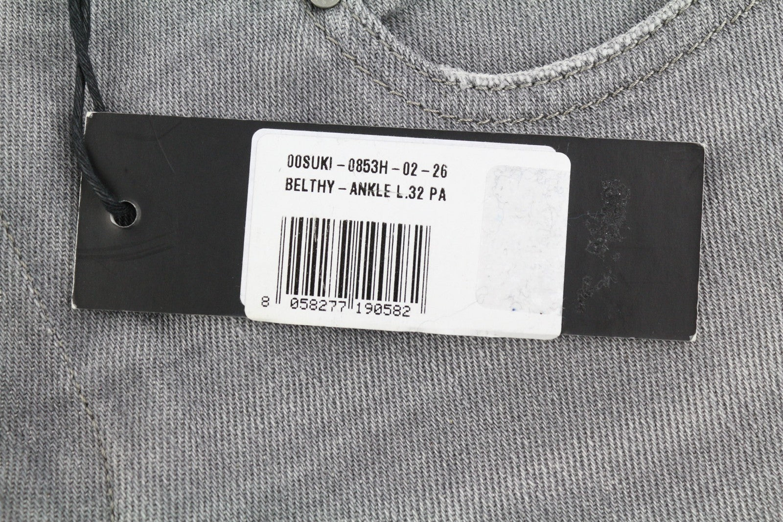 DIESEL Belthy-Ankle 0853H Womens Jeans W26/L32 Slim Straight Low Waist RRP€200