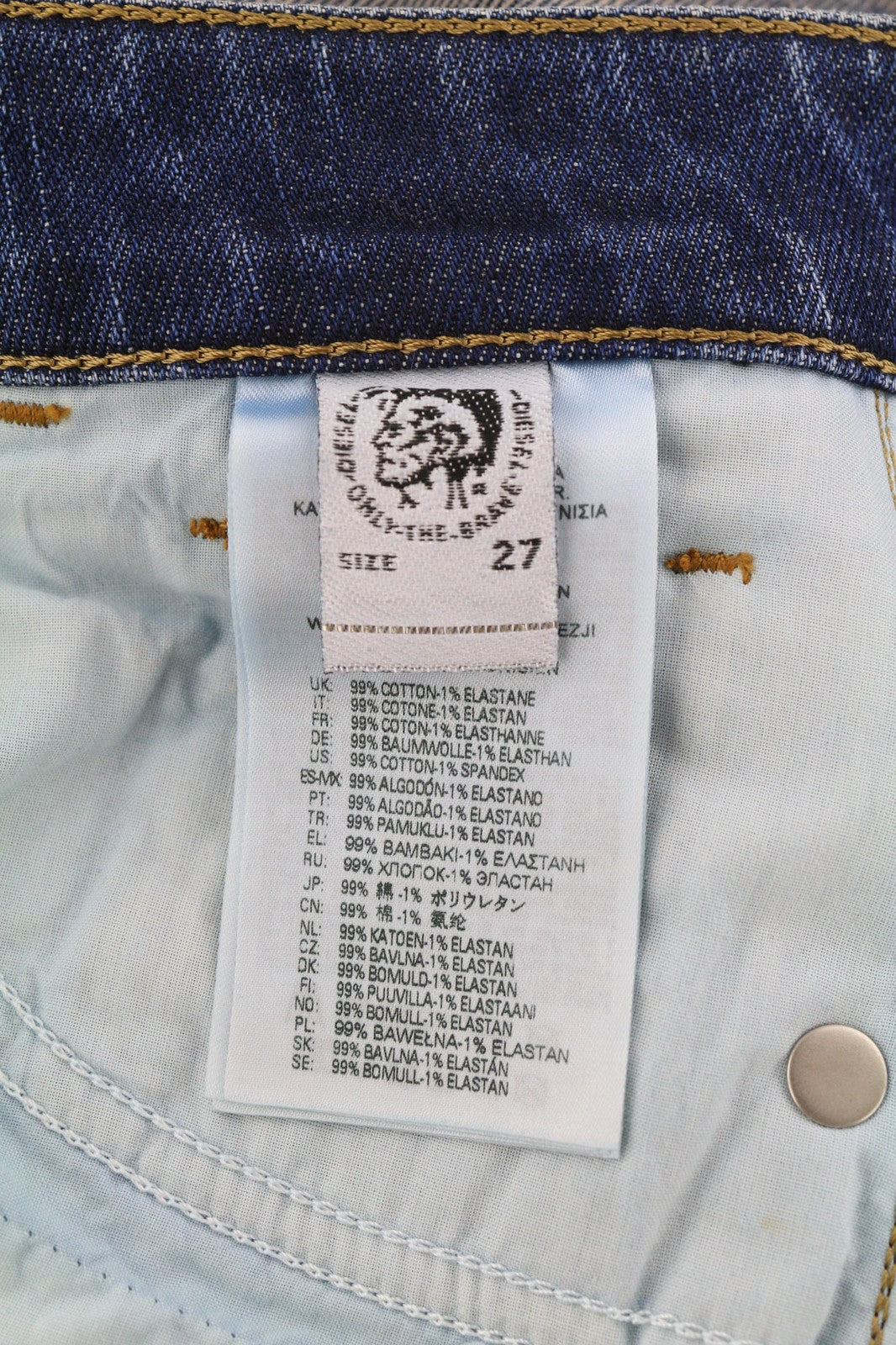 DIESEL D-Joy Z9A05 Womens Jeans W27/L32 Slim Regular Waist Stretch Blue RRP€195