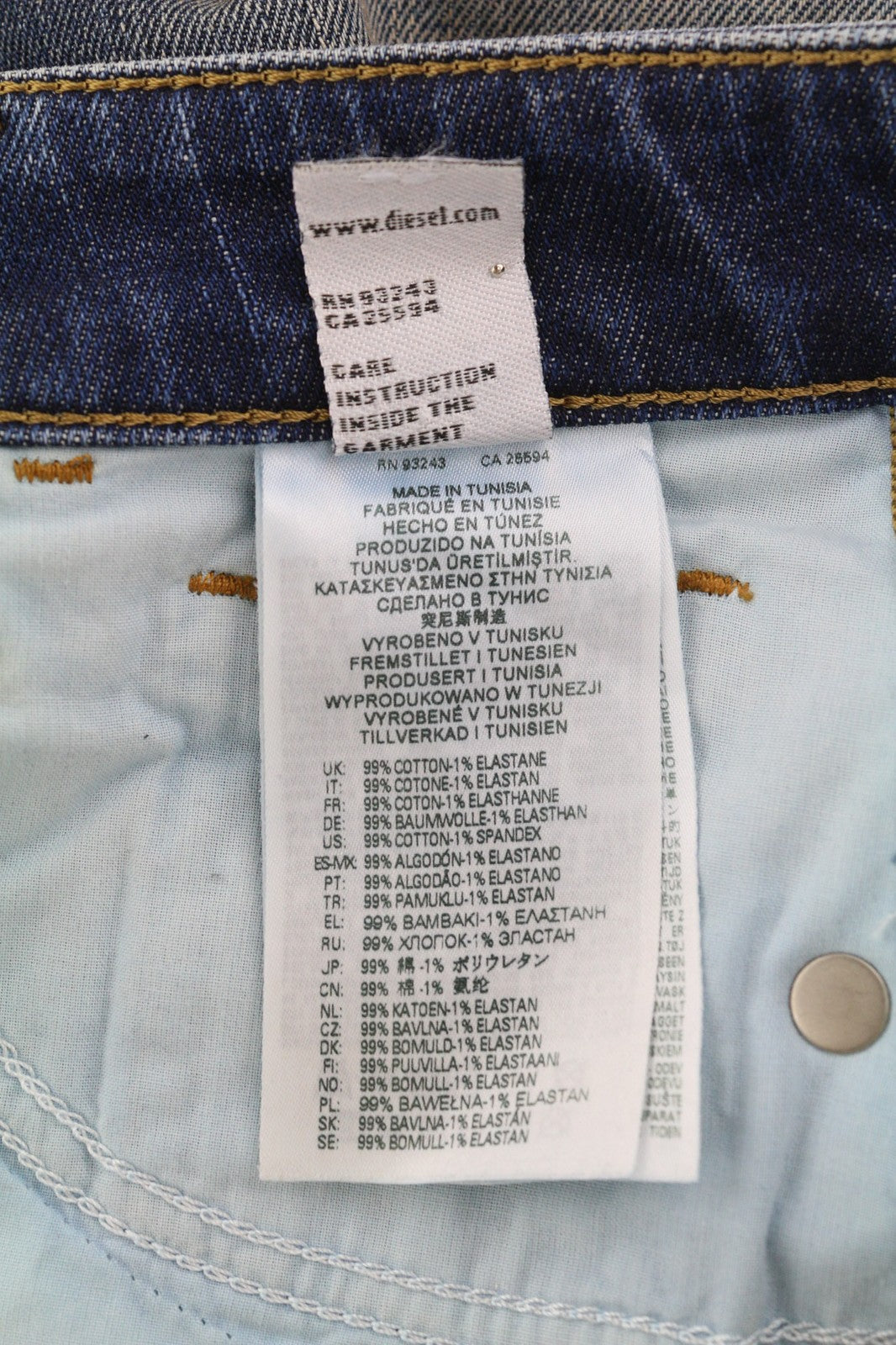 DIESEL D-Joy Z9A05 Womens Jeans W26/L32 Slim Regular Stretch Wash Blue RRP€195