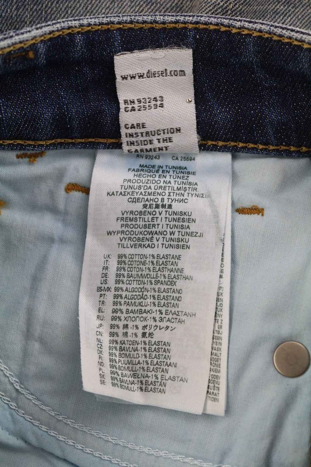 DIESEL D-Joy Z9A05 Womens Jeans W26/L32 Slim Regular Waist Stretch Wash RRP€195