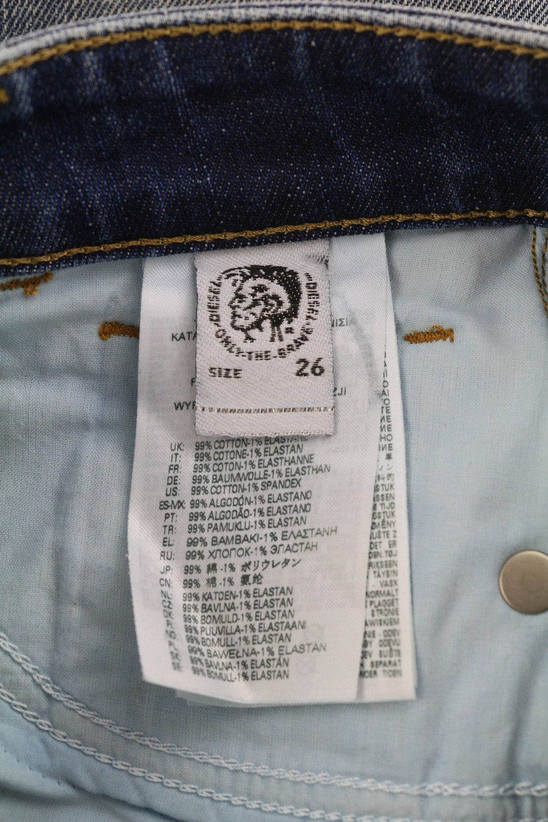 DIESEL D-Joy Z9A05 Womens Jeans W26/L32 Slim Regular Waist Stretch Wash RRP€195