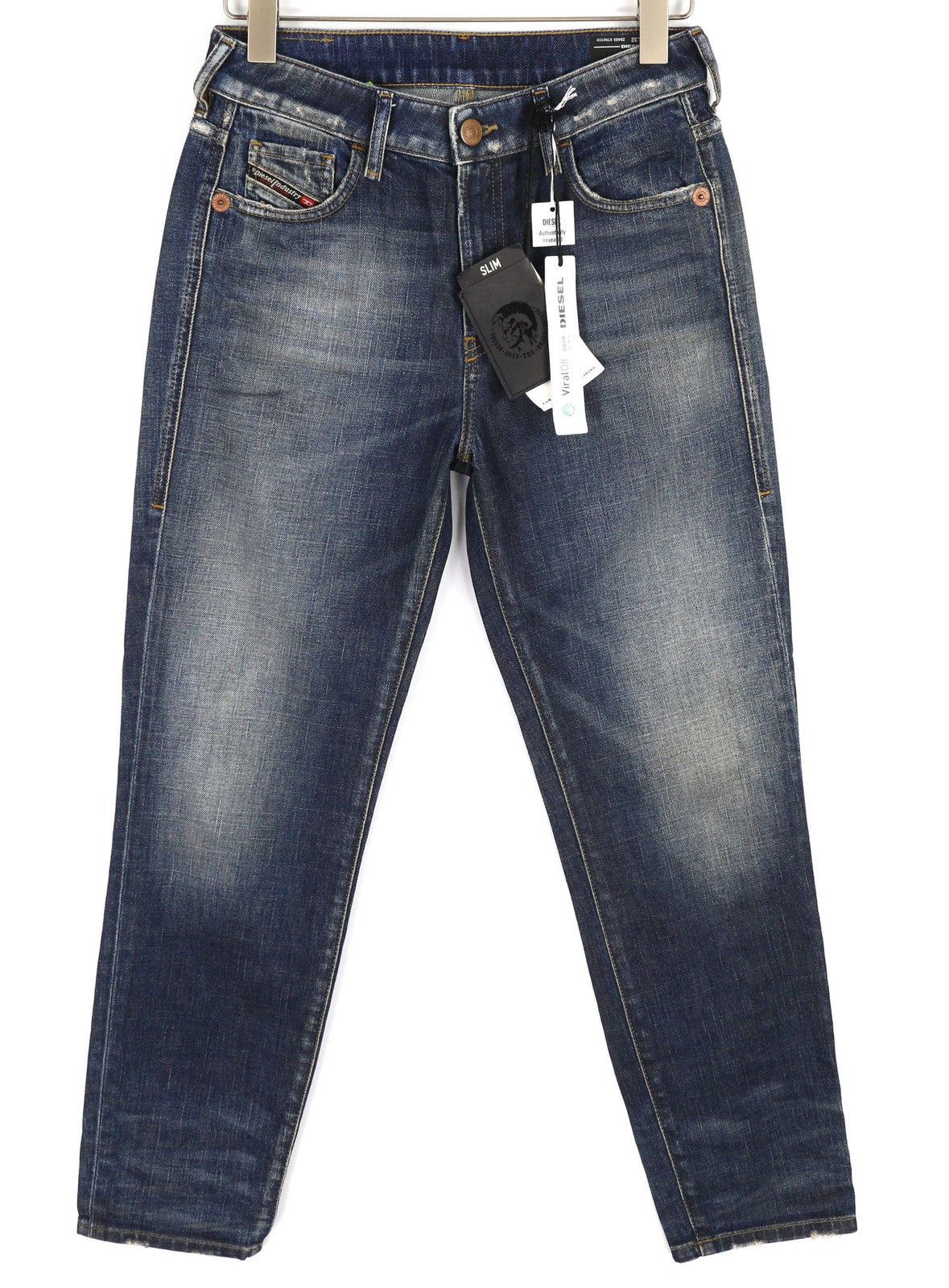 DIESEL D-Joy Z9A05 Womens Jeans W28/L32 Slim Regular Waist Stretch Washed Blue