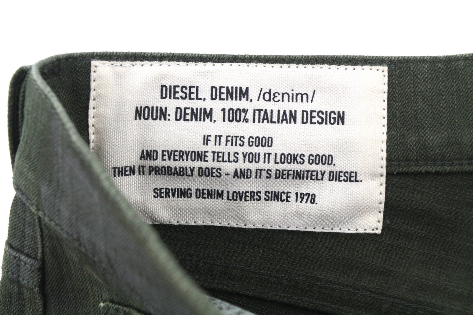 DIESEL D-Mharky-SP4 0078D Mens Jeans W32/L32 Slim Skinny Stretch Buttoned Brown