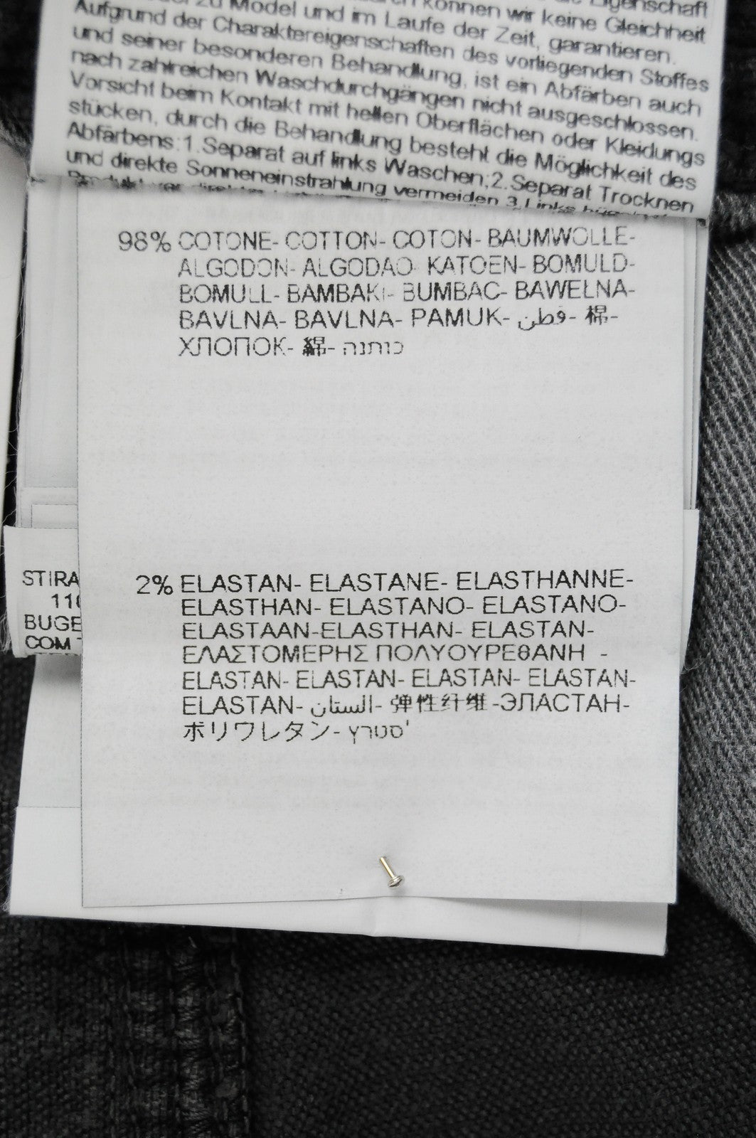 REPLAY Grover Trousers Mens W32 L34 Grey Corduroy Straight  Stretch Fly