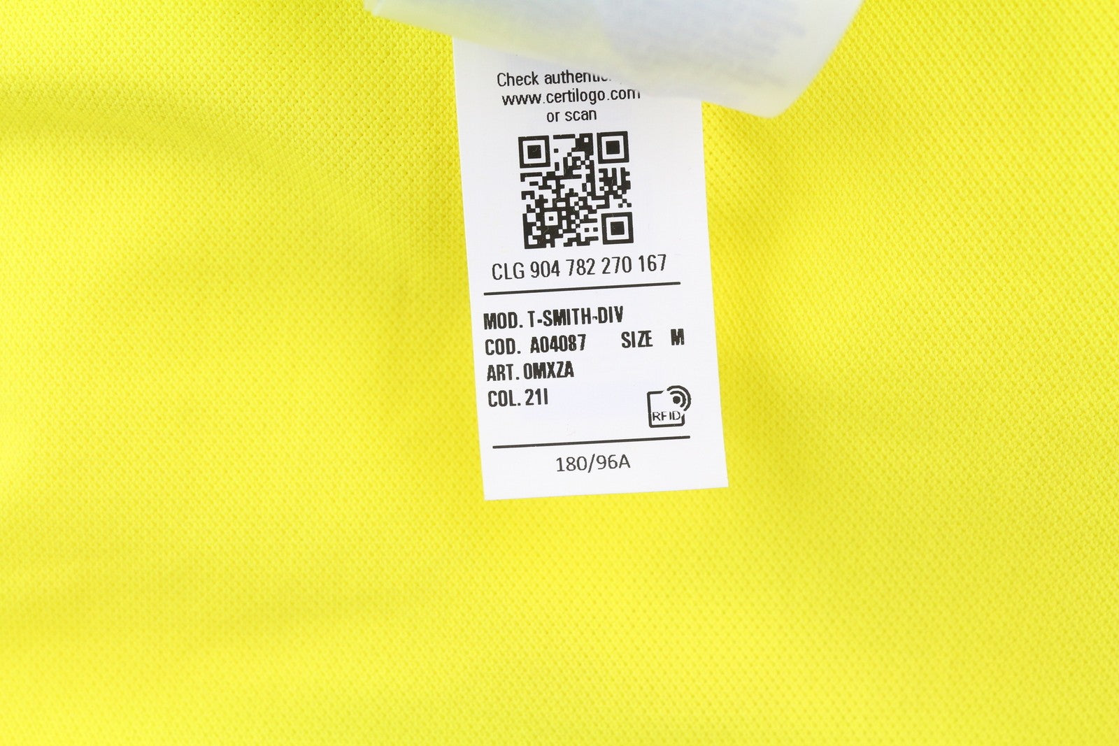 DIESEL T-Smith-Div Polo Mens T-Shirt M Short Sleeve Polo Neck Cotton  Yellow