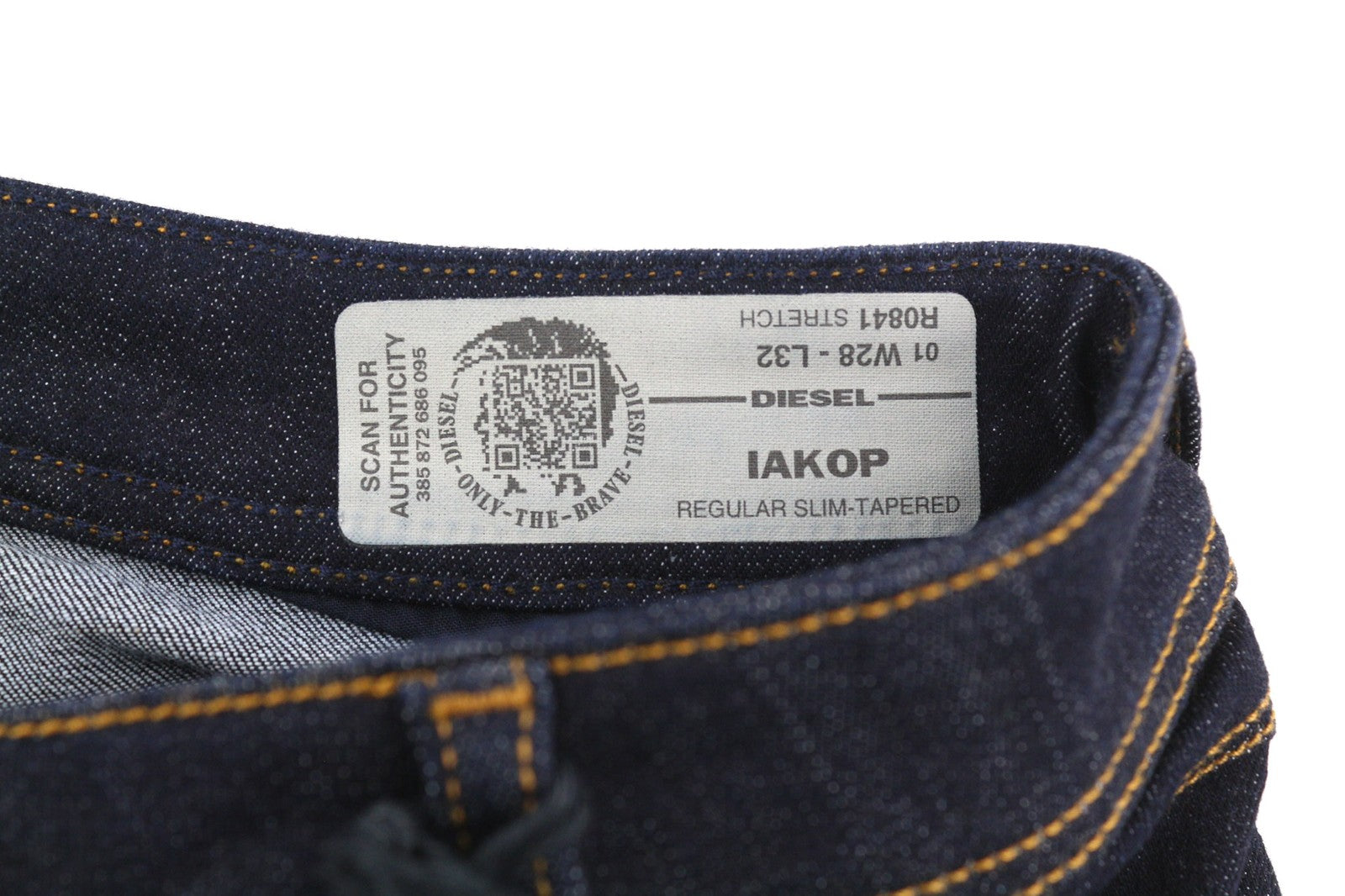 DIESEL Iakop R0841 Mens Jeans W28/L32 Regular Slim Tapered Stretch Dark Blue