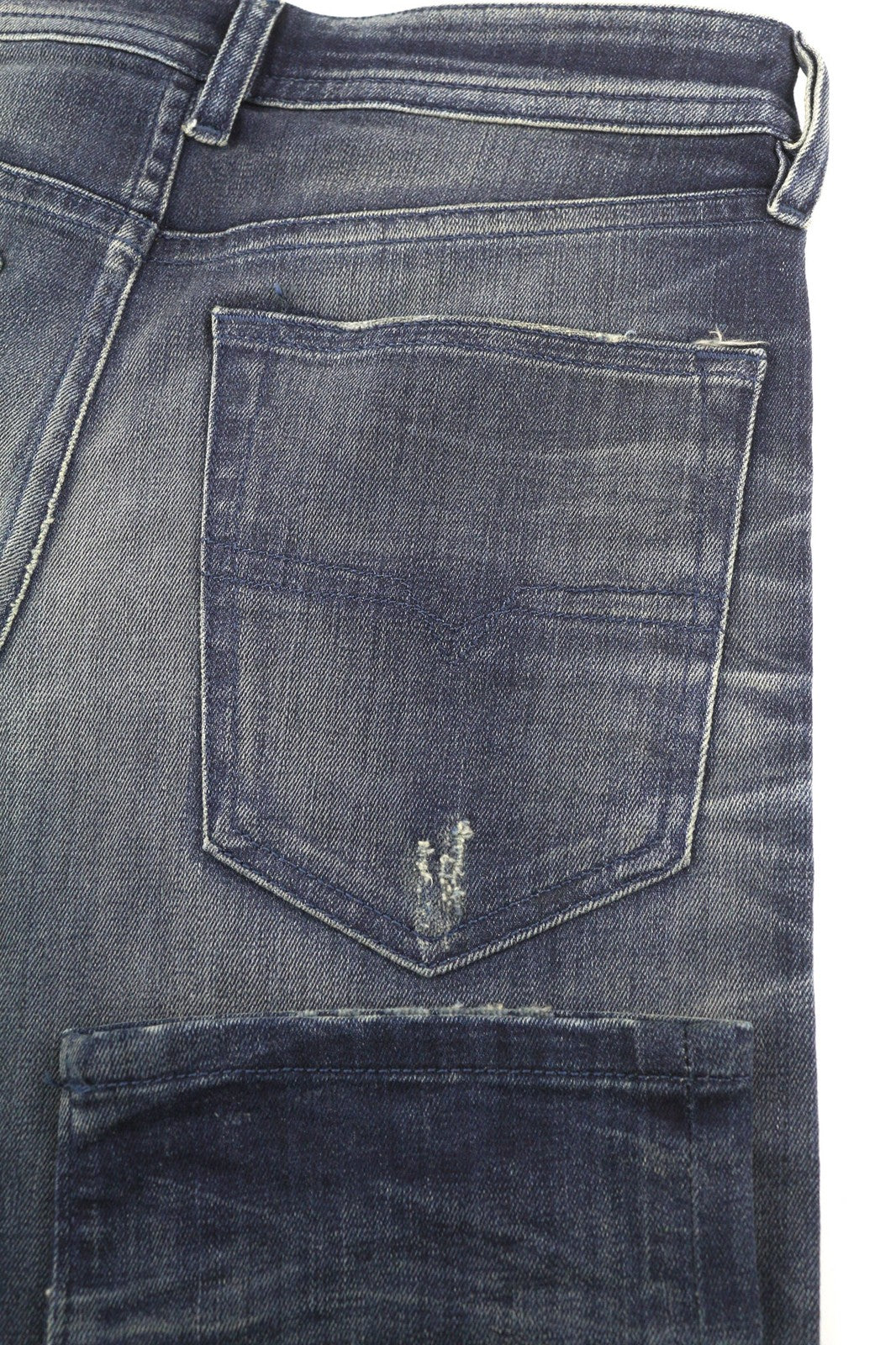 DIESEL Buster 0854S Mens Jeans W26/L32 Slim  Buttoned Ripped Distress Washed