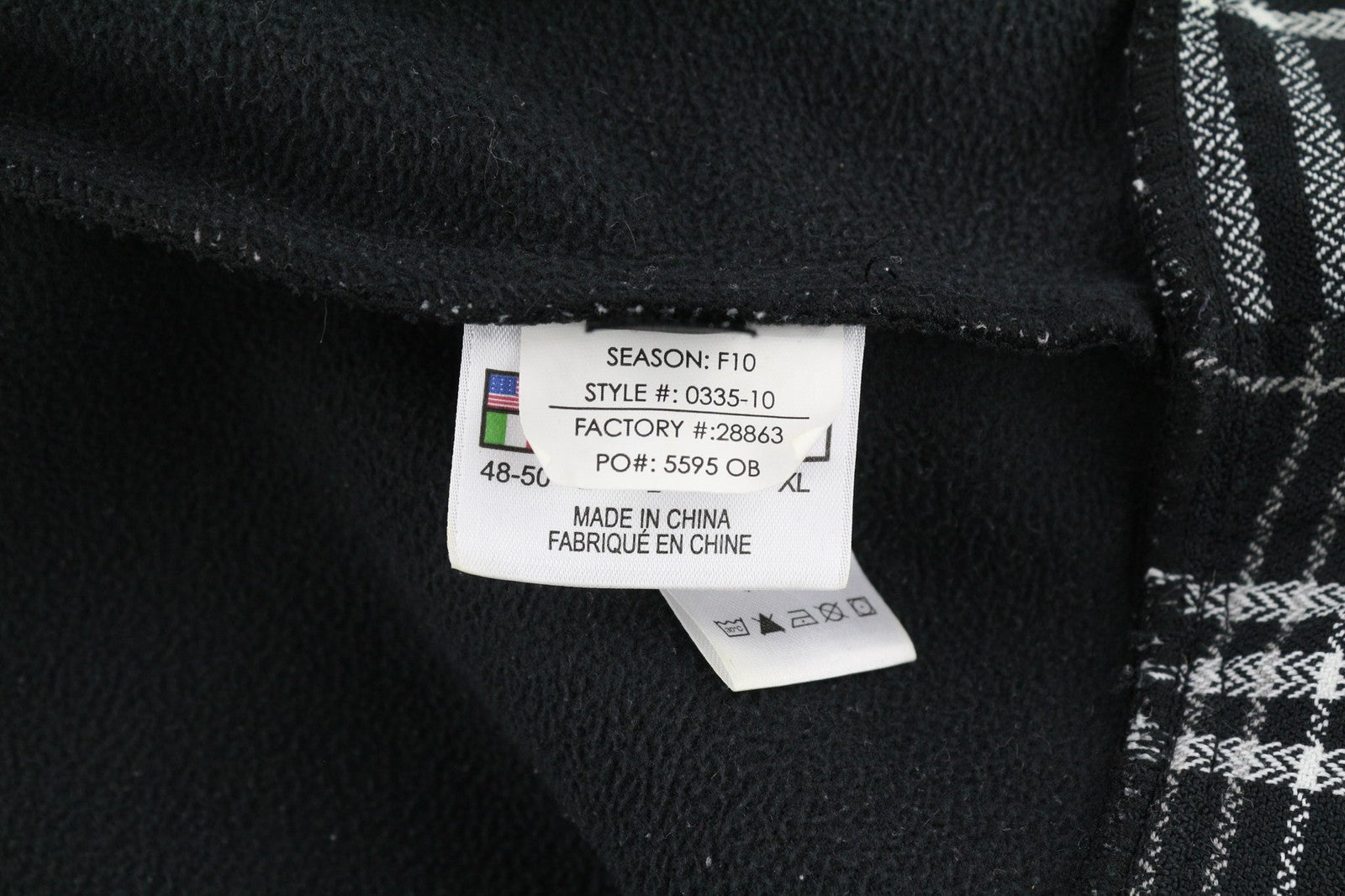 SPYDER Womens Jacket L Black Check Patterned Zip Lined  Hooded