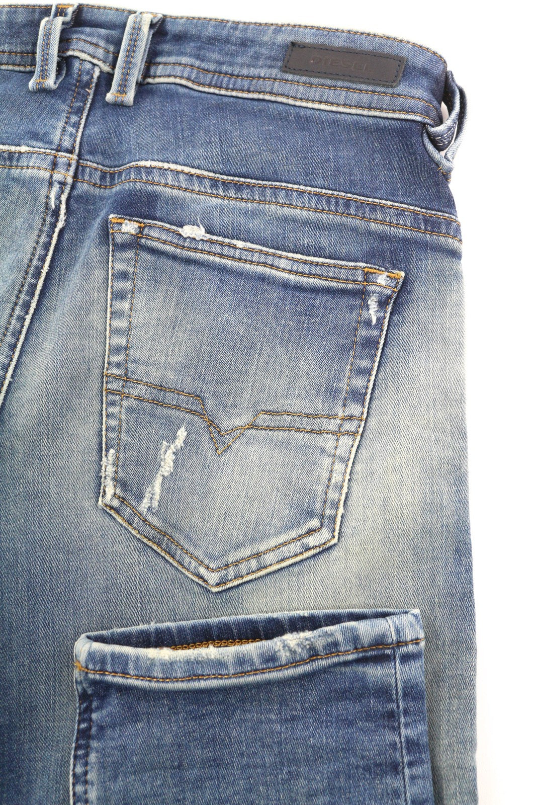 DIESEL Thommer-T 084YQ Mens Jeans W27 Jogg Sweat Stretch Slim  Washed Blue