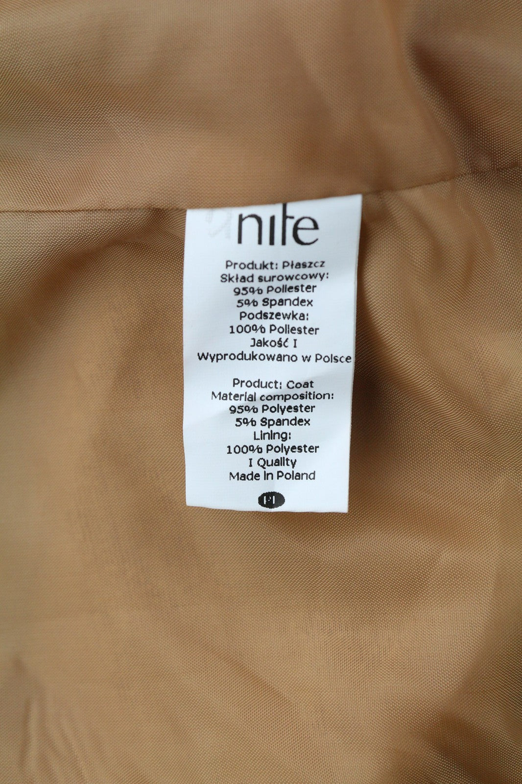 NIFE Womens Coat M Brown Faux Suede Stretch Belted Long Double-Breasted