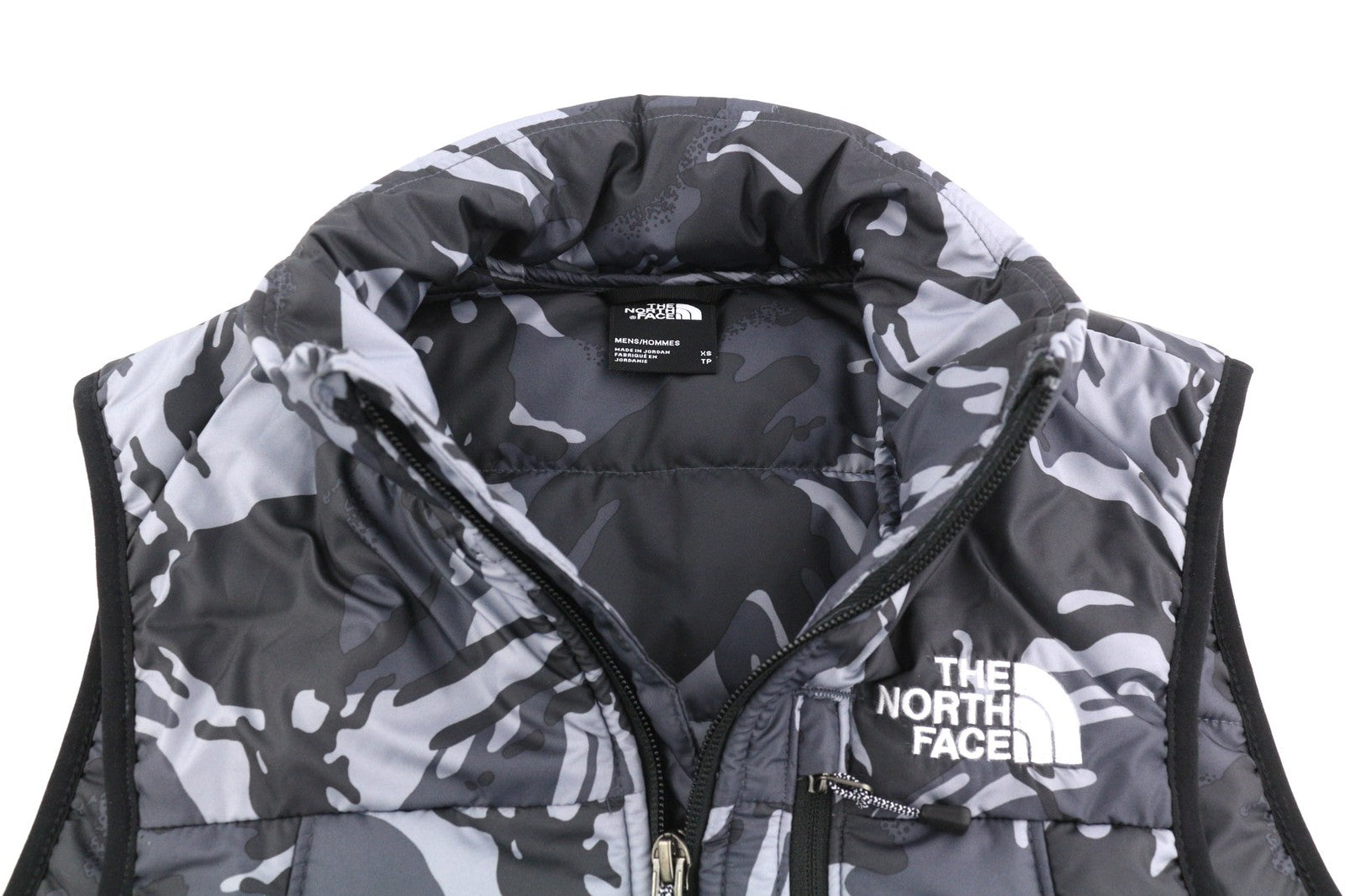 THE NORTH FACE New Wadded Mens Waistcoat XS Zip Insulation Quilted Camouflage
