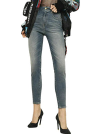 DIESEL Slandy-High 085AZ Women's W28/L32 Blue Super Skinny Stretch Washed