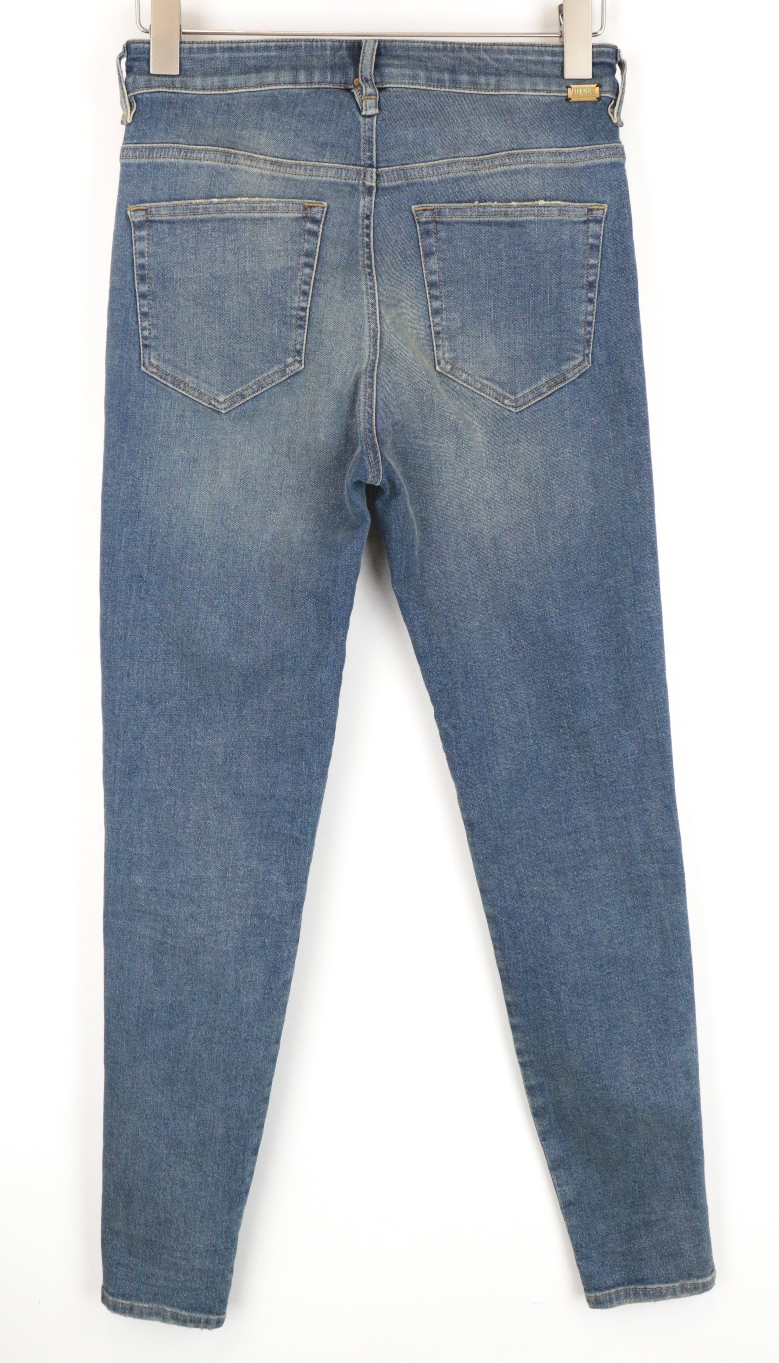 DIESEL Slandy-High 085AZ Women's W28/L32 Blue Super Skinny Stretch Washed