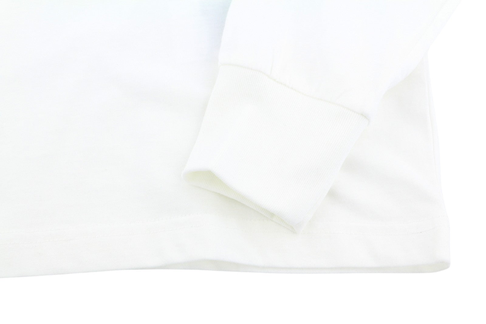 DIESEL T-Just-LS-E6 Mens T-Shirt L White Long Sleeve Crew Collar  Tricot