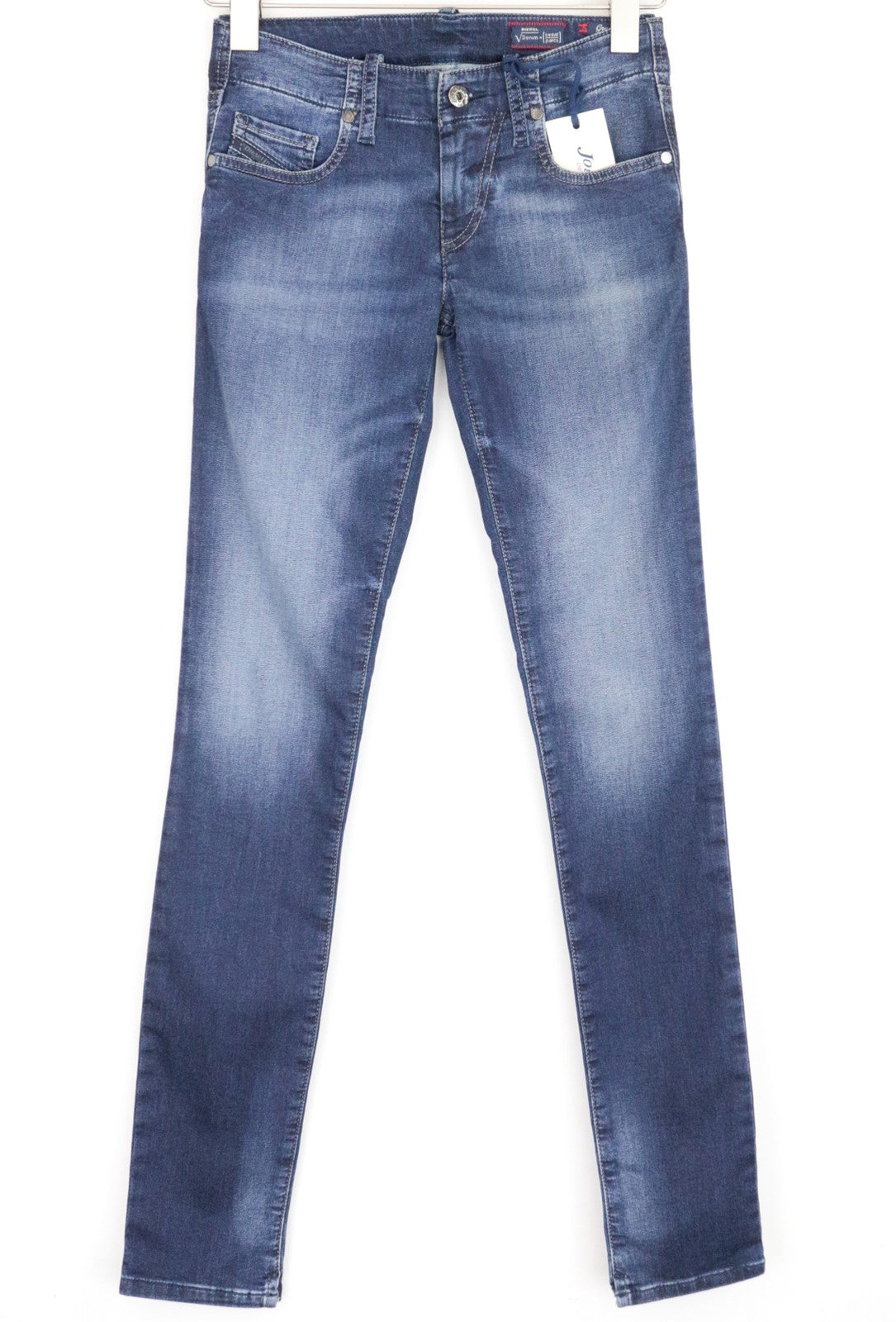 DIESEL Grupee-Ne 0674Y Womens Jeans W23 Sweat Jogg Slim Cotton Stretch Blue