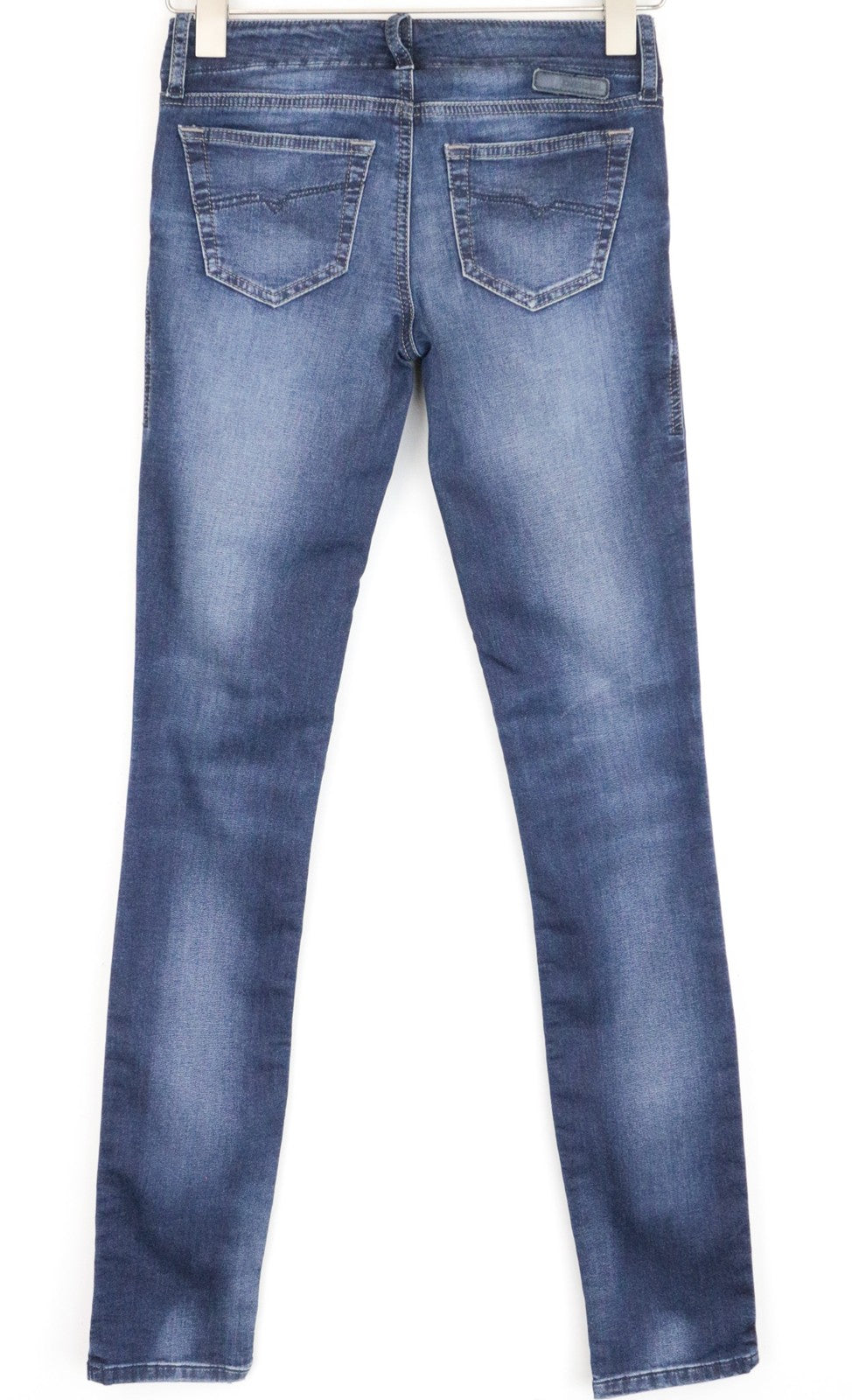 DIESEL Grupee-Ne 0674Y Womens Jeans W23 Sweat Jogg Slim Cotton Stretch Blue