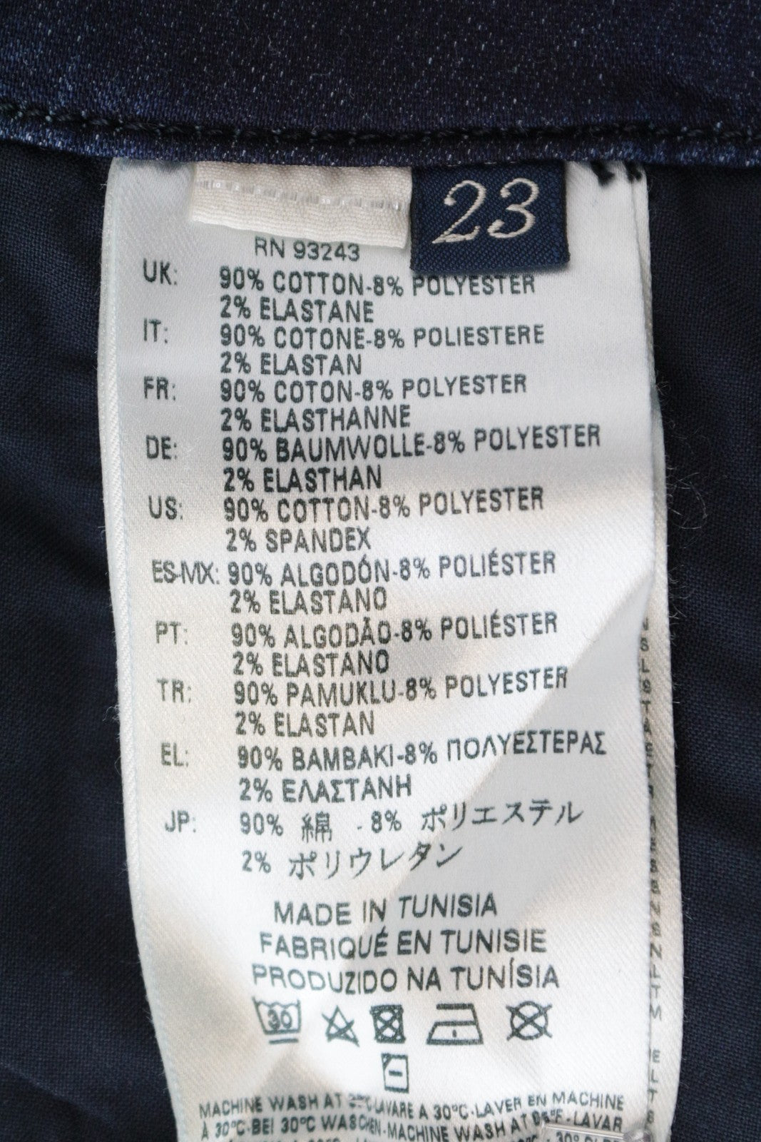 DIESEL Grupee-Ne 0674Y Womens Jeans W23 Sweat Jogg Slim Cotton Stretch Blue