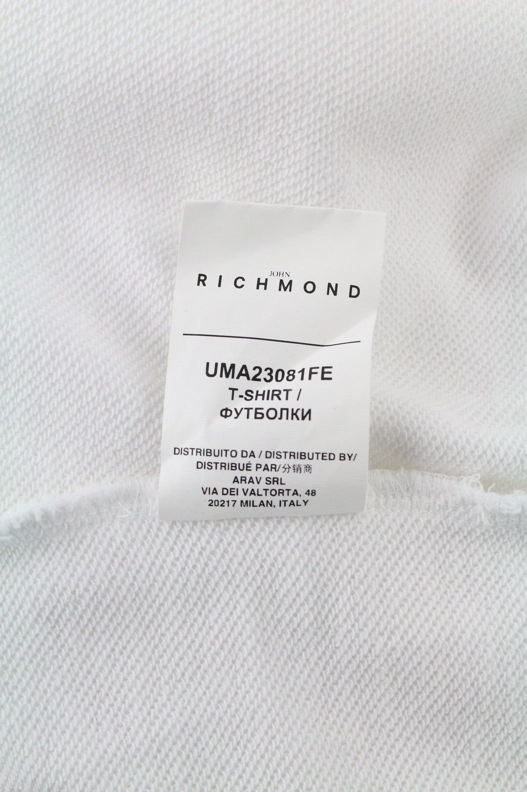RICHMOND X Mens Sweatshirt M White  Cotton  Long Sleeve Pullover