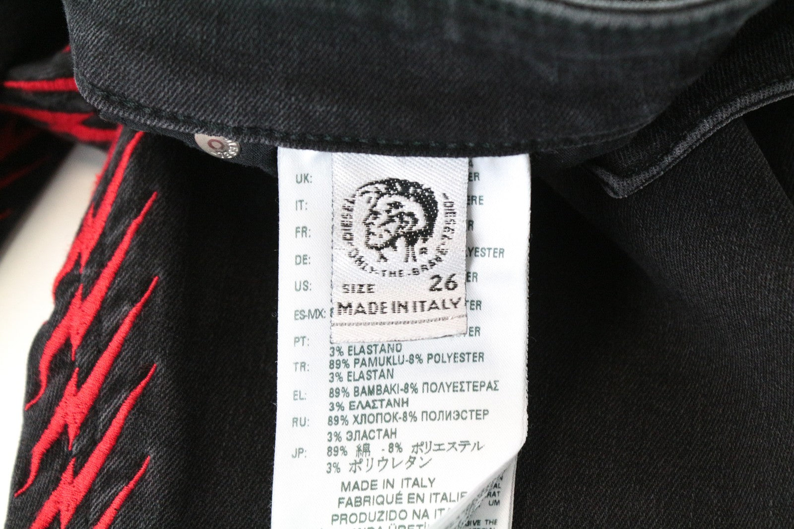 DIESEL Slandy-F 082AM Women's Jeans W26/L32 Super Slim Grey Skinny Cotton