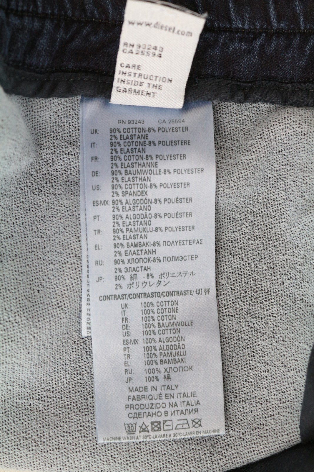 DIESEL Abbie-Ne 069AW Women's Jeans W27 Jogg Fit Blue Wide Stretch Cotton Denim