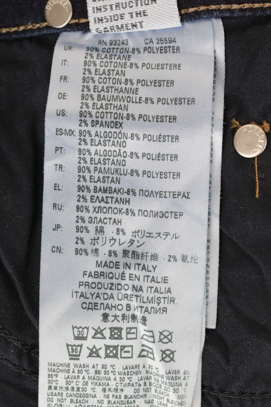 DIESEL D-Ollies-NE 069IE Women's W27 Slim Fit Wash Jogg Blue Stretch Jeans