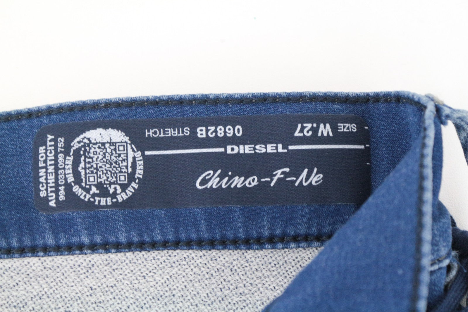 DIESEL Chino-F-Ne 0682B Women's Jeans W27 Boyfriend Fit Cotton Jogg Stretch