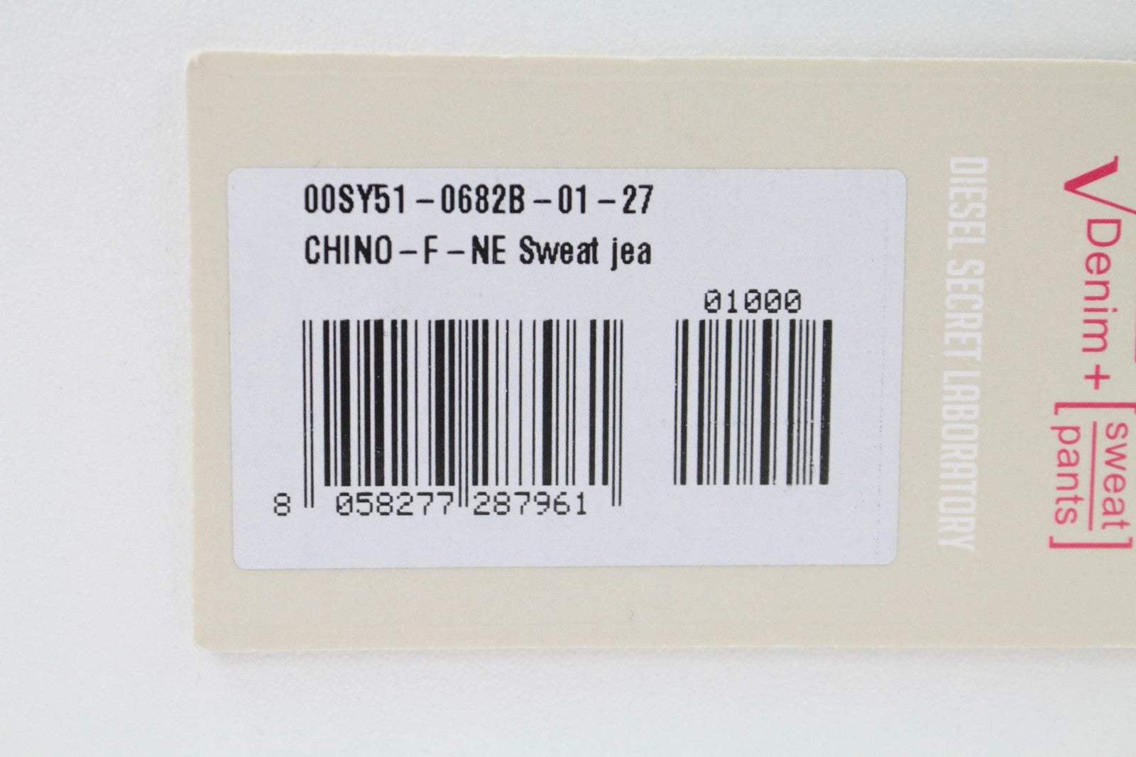 DIESEL Chino-F-Ne 0682B Women's Jeans W27 Boyfriend Fit Cotton Jogg Stretch