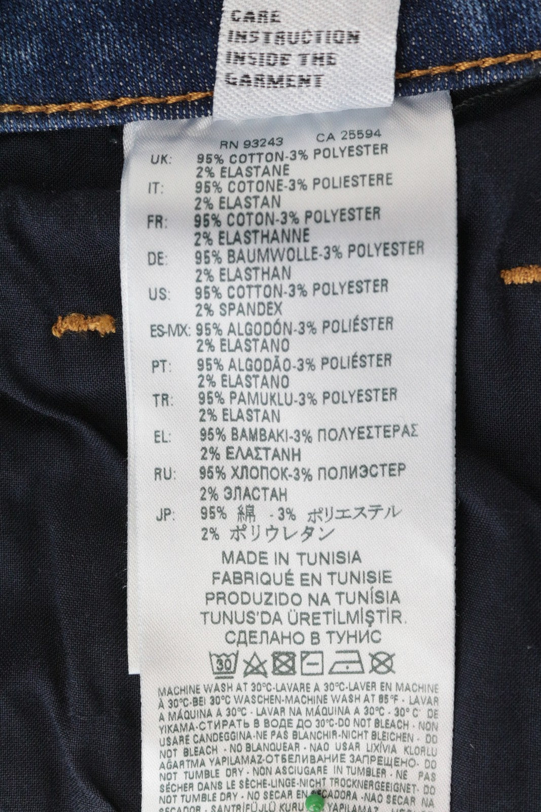 DIESEL Candys-T 0870K Women's W27 Blue Cotton Washed Stretch Regular Fit Jeans