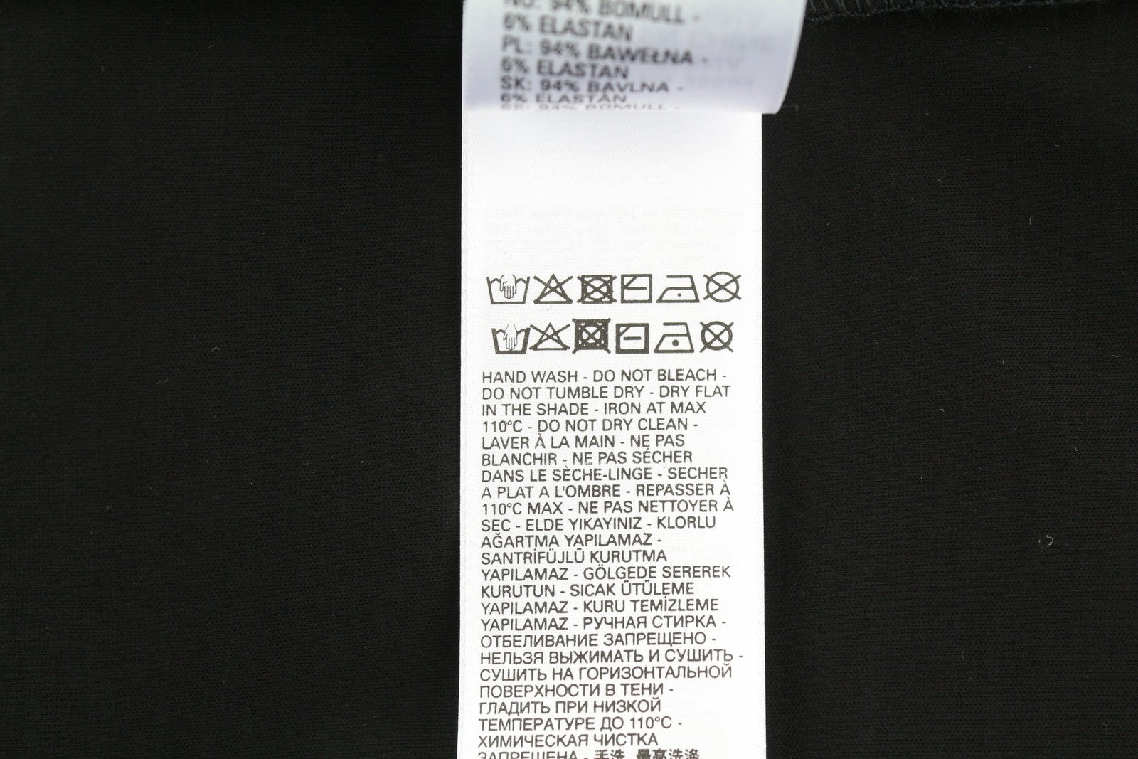 DIESEL T-Just-Worky Mens T-Shirt M Black Crew Neck Short Sleeved Cotton Tricot