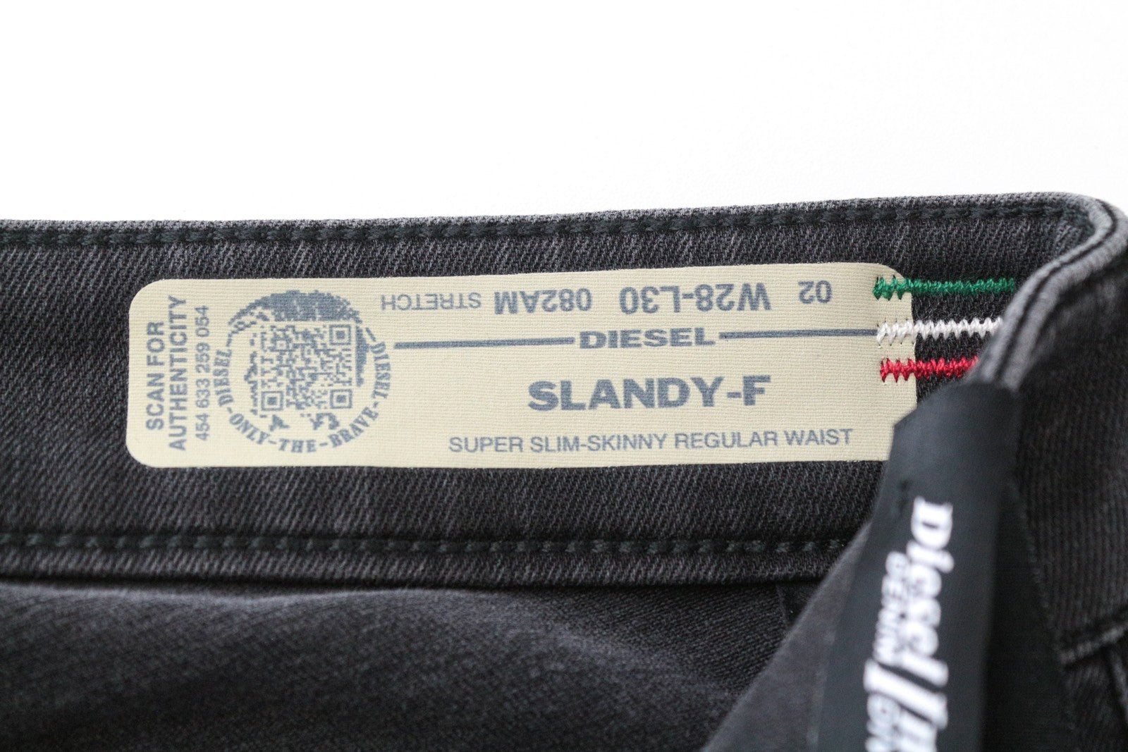 DIESEL Slandy-F 082AM Women's W28/L30 Grey Slim Fit Super Skinny Cotton Denim