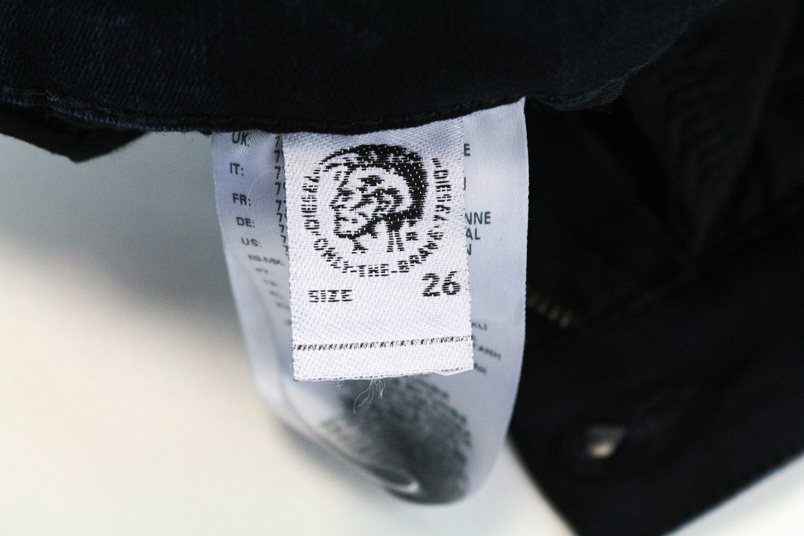 DIESEL Slandy-High 082AU Women's Jeans W26/L32 Super Skinny Blue Cotton Stretch