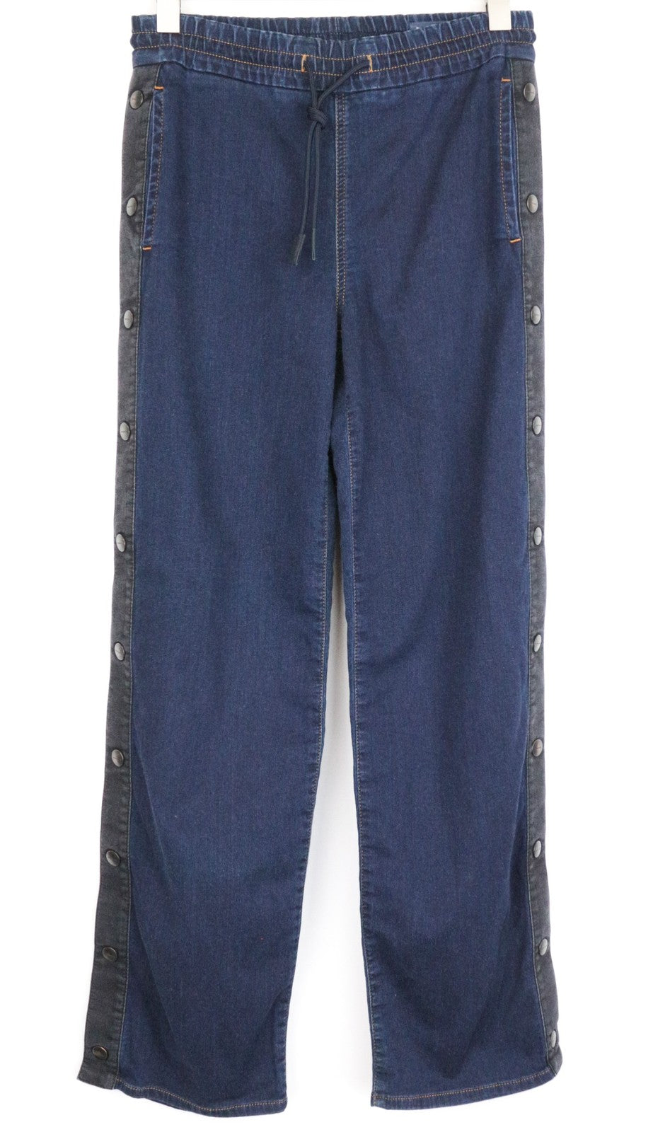 DIESEL Abbie-Ne 069AW Women's W27 Jogg Wide Leg Blue Cotton Stretch Jeans