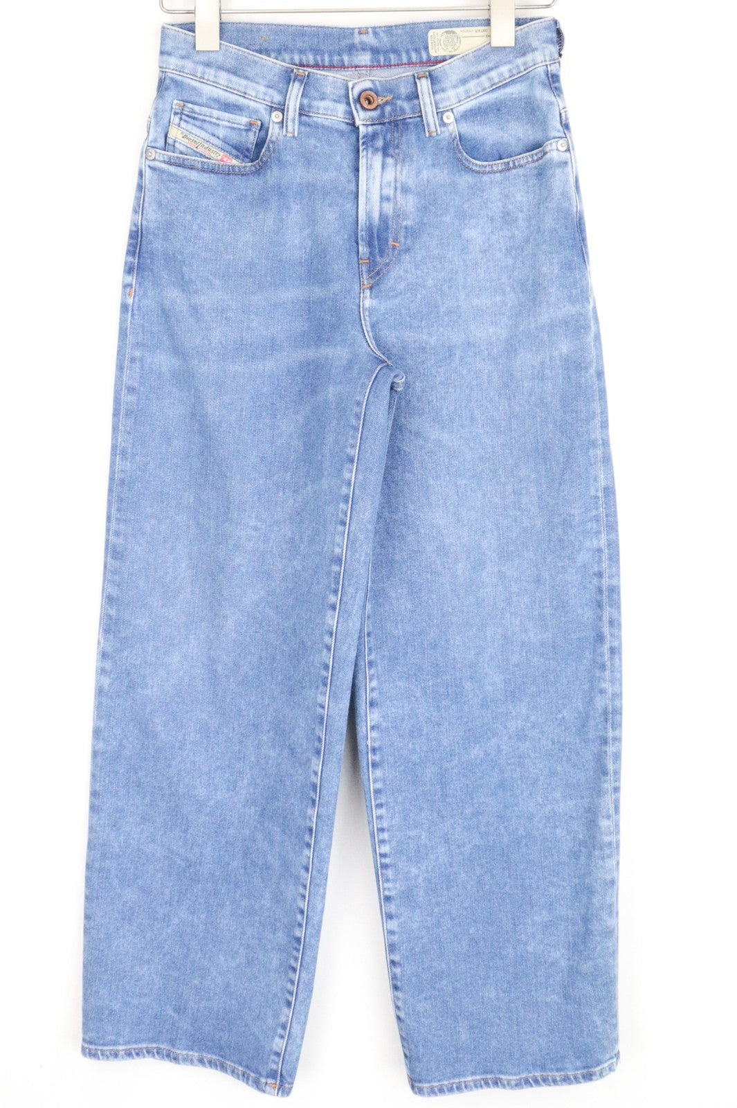 DIESEL Widee 087AR Women's W26/L32 Blue Straight Wash Fit Cotton Stretch Jeans