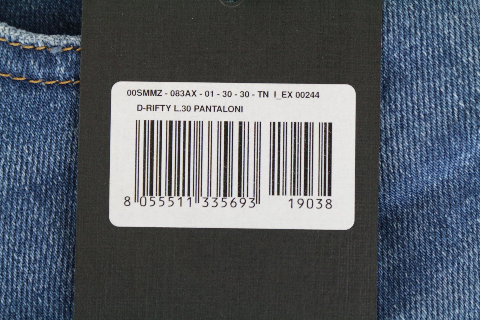 DIESEL D-Rifty 083AX Women's W30/L30 Blue Slim Cotton Stretch Washed Jeans