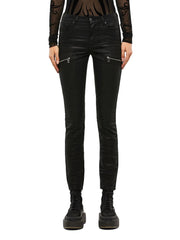 DIESEL D-Ollies 069RK Women's Jeans W26 Slim Fit Black Jogg Waxed Stretch Pants