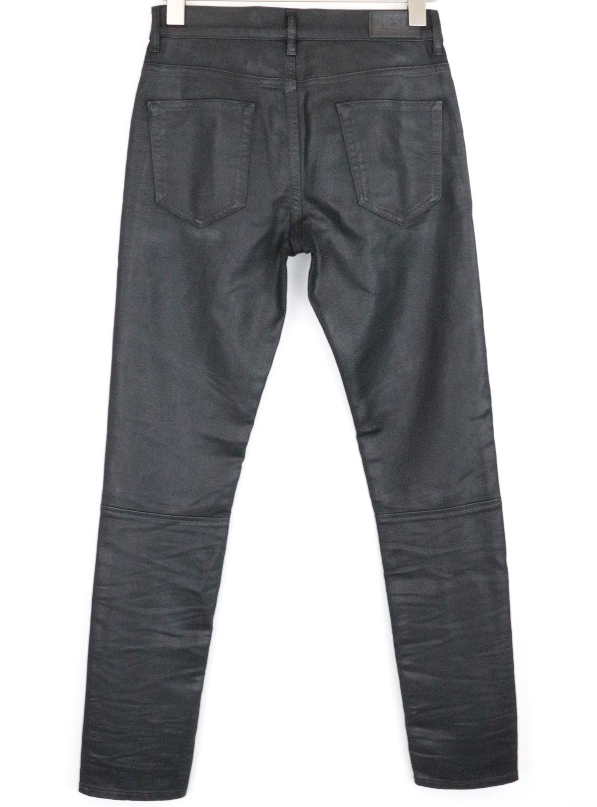 DIESEL D-Ollies 069RK Women's Jeans W26 Slim Fit Black Jogg Waxed Stretch Pants