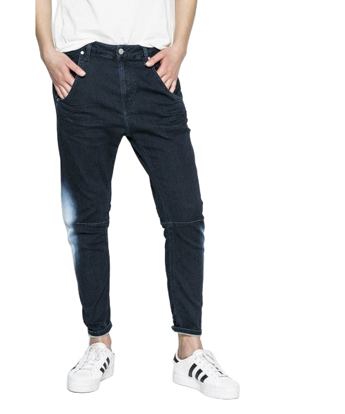 DIESEL Fayza-Ne 0687D Women's Jeans W25 Blue Jogg Boyfriend Fit Stretch Wash