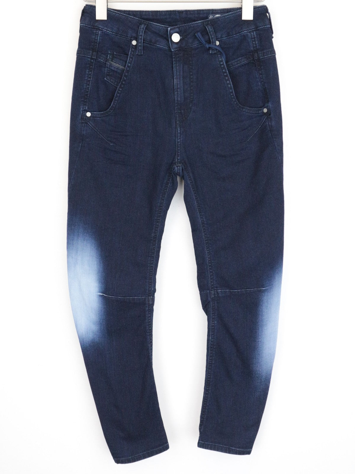 DIESEL Fayza-Ne 0687D Women's Jeans W25 Blue Jogg Boyfriend Fit Stretch Wash