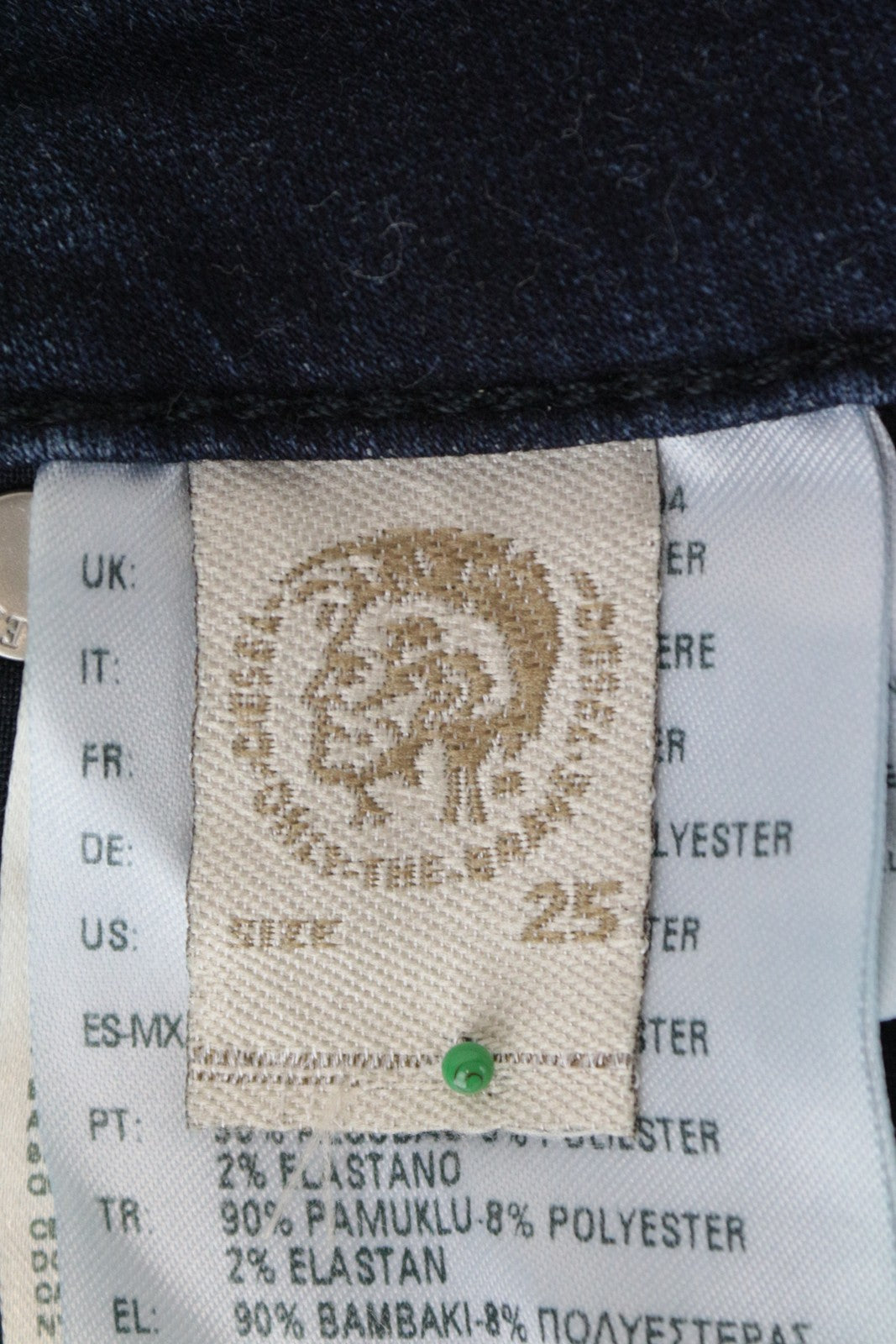 DIESEL Fayza-Ne 0687D Women's Jeans W25 Blue Jogg Boyfriend Fit Stretch Wash