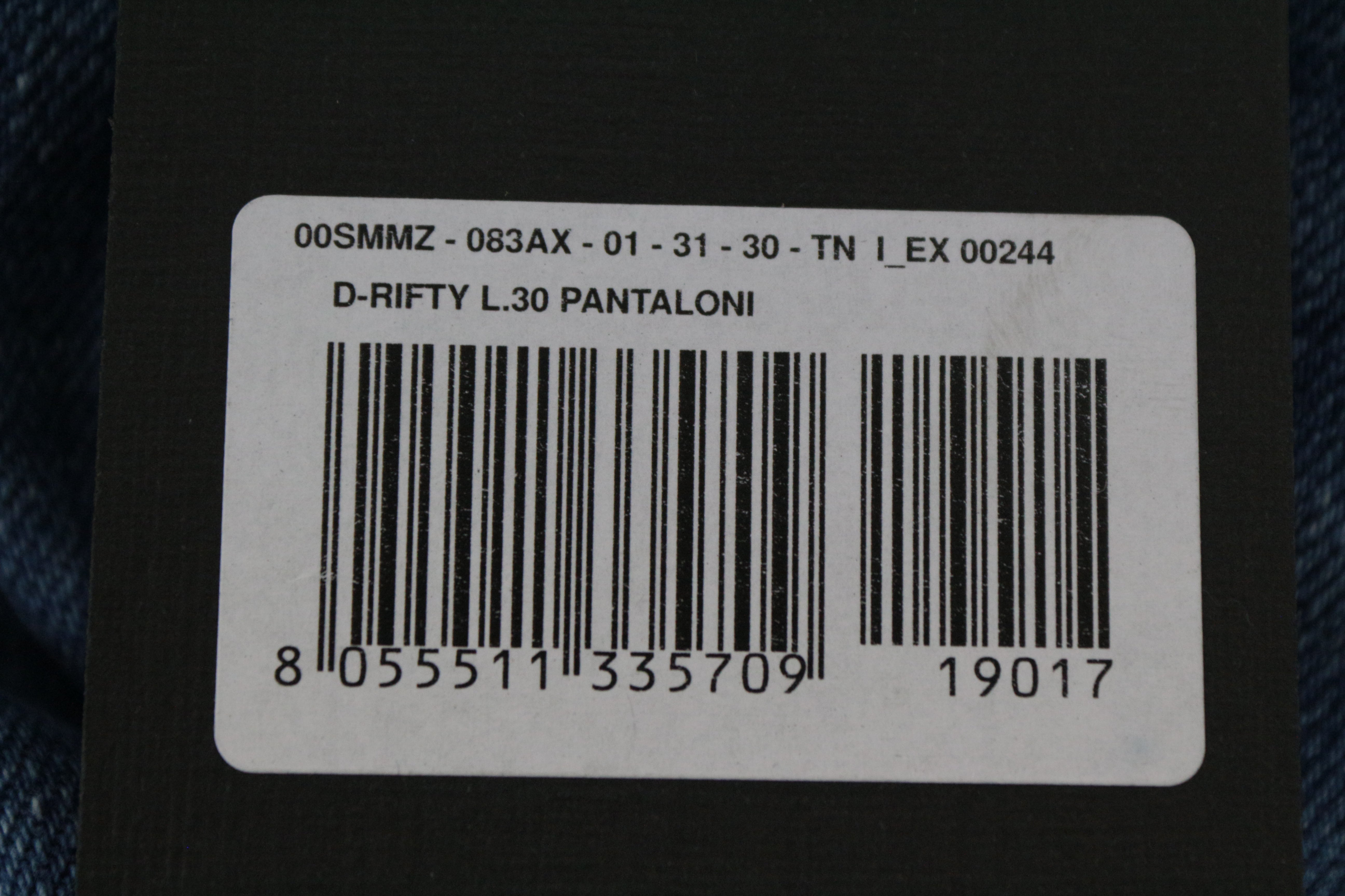 DIESEL D-Rifty 083AX Women's Jeans W31/L30 Slim Stretch Fit Blue Cotton Denim