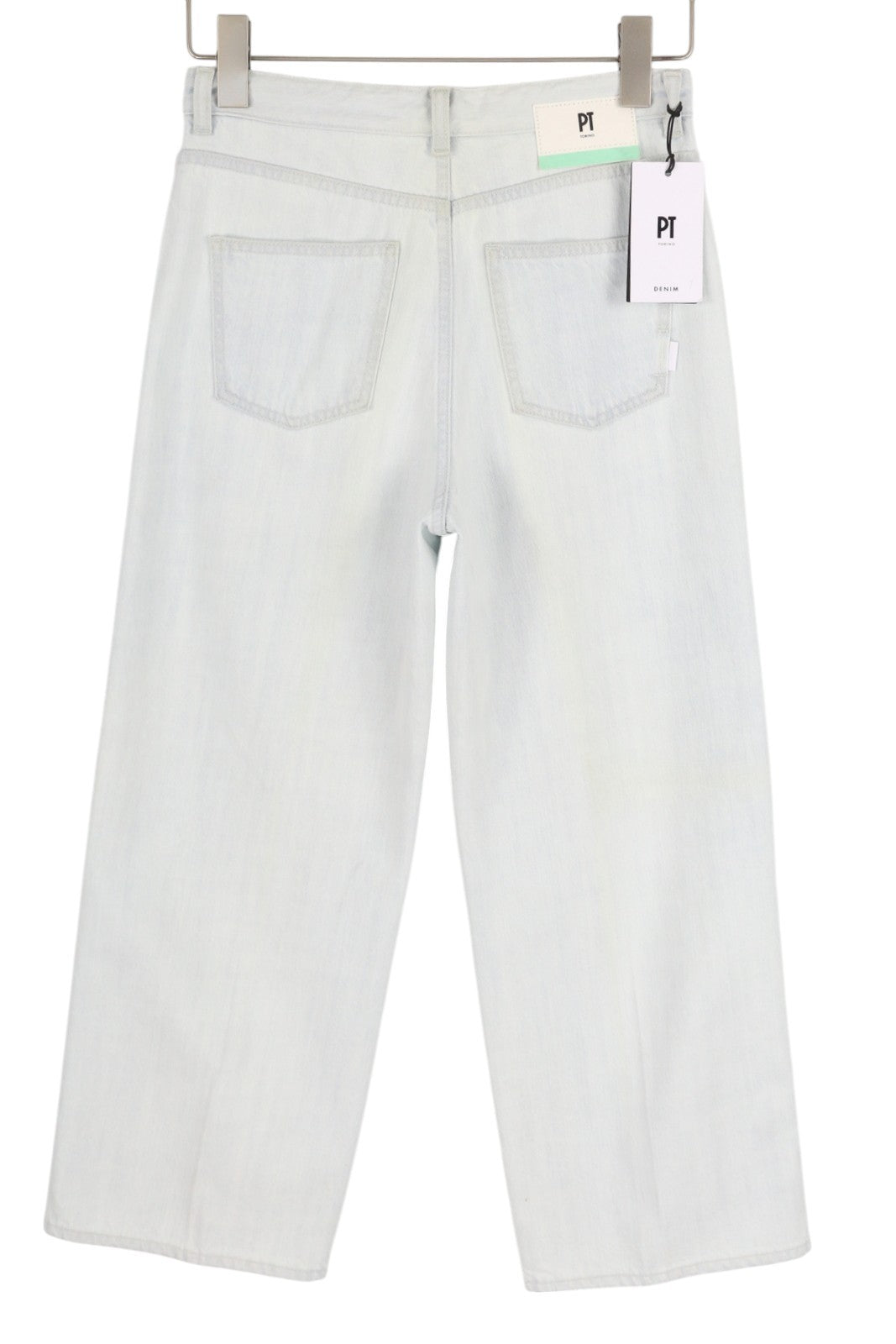 PT TORINO Tracy Womens Jeans W26  Blue Straight  Ankle Length Zip Fly