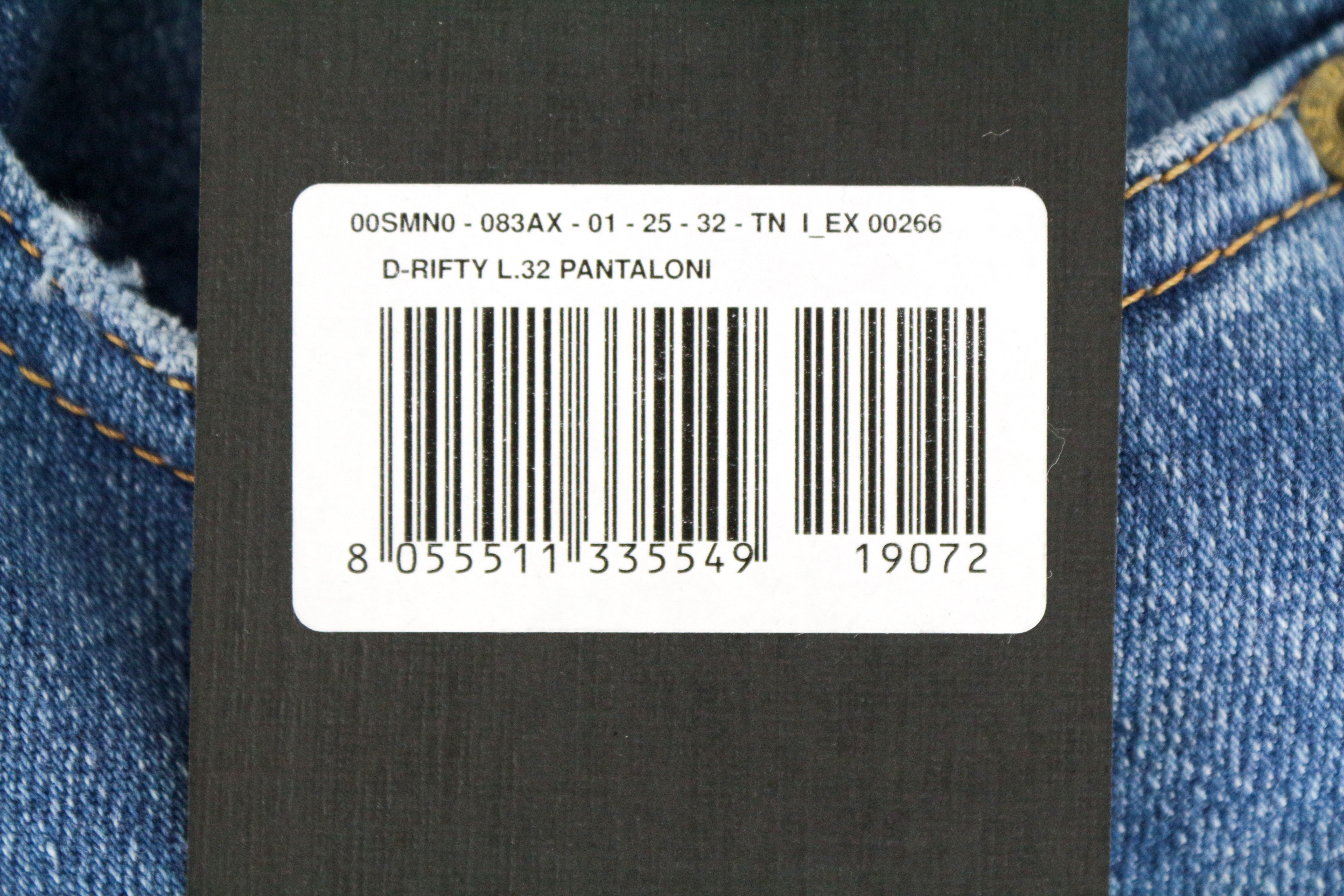 DIESEL D-Rifty 083AX Women's Jeans W25/L32 Low Slim Fit Blue Cotton Stretch