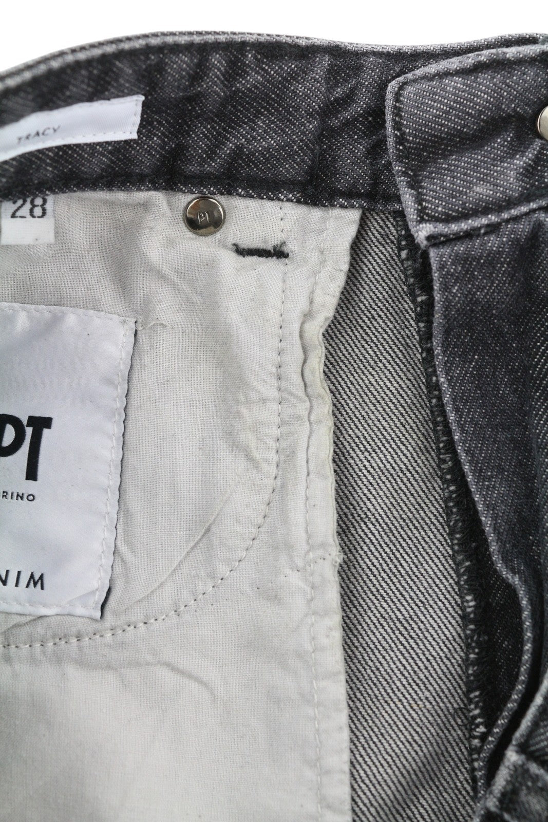 PT TORINO Tracy Womens Jeans W28 Grey  Washed Straight  Ankle Length