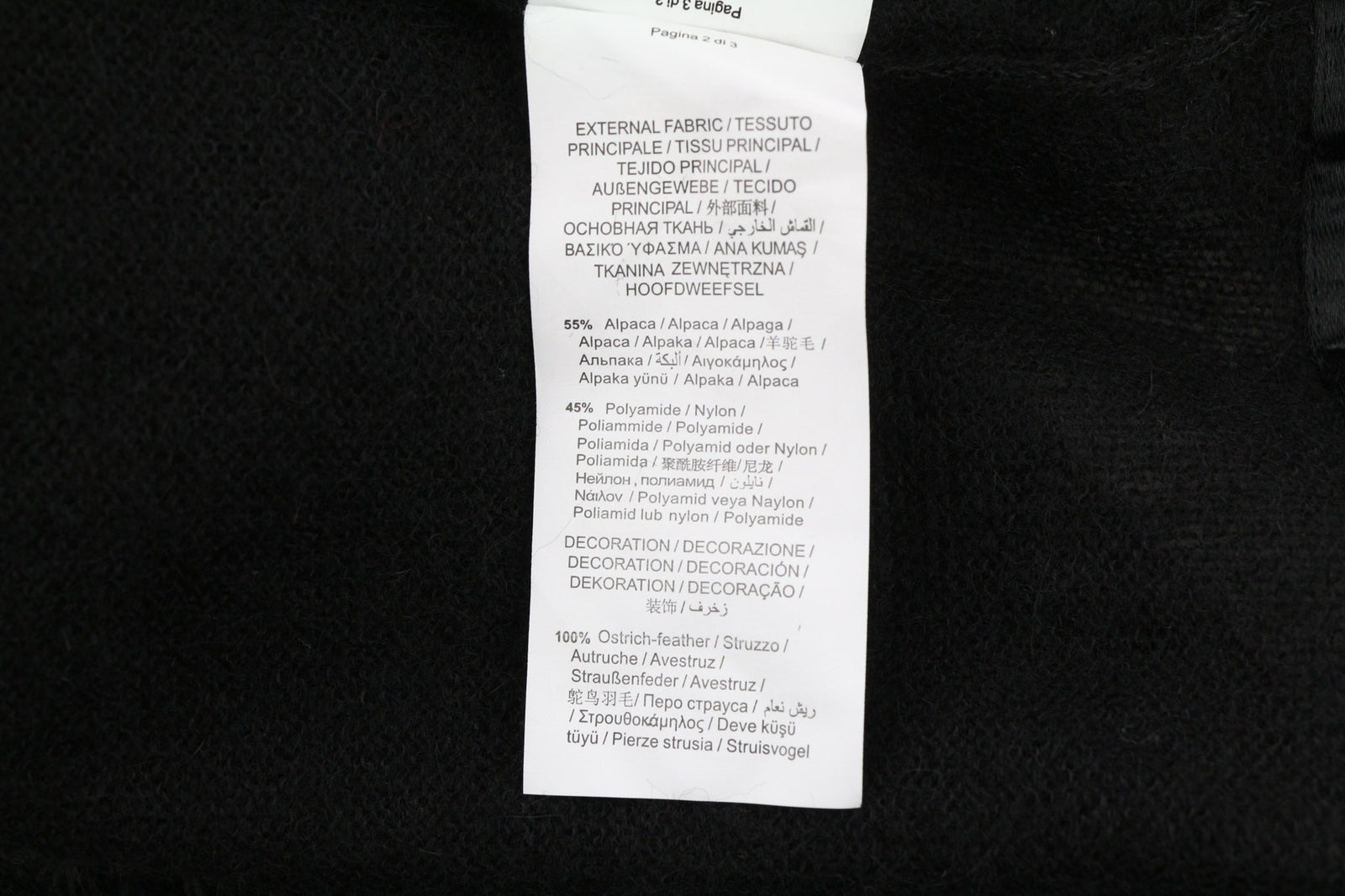 TRUSSARDI JEANS Womens Sweatshirt XS Black Alpaca Wool  Cardigan Feathers